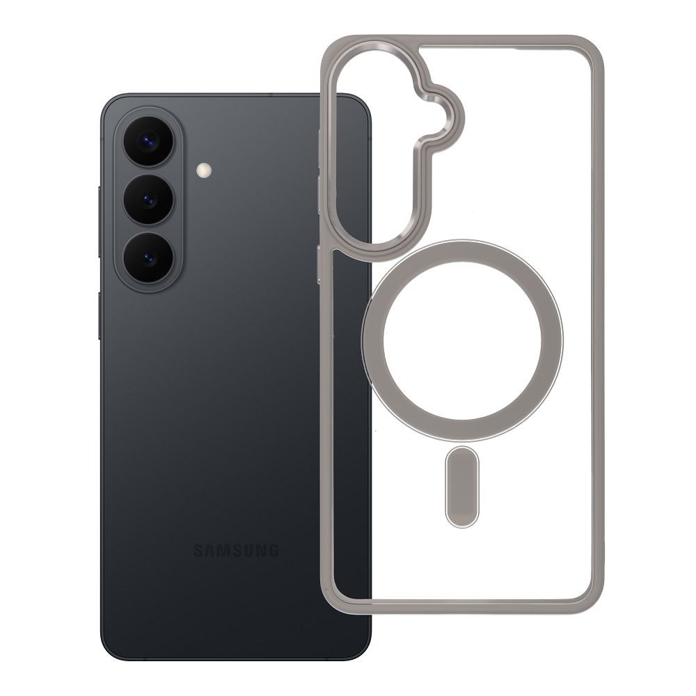 Husa Color Edge Mag pentru Samsung S26 Plus Compatible cu Magsafe Titanium-Gri
