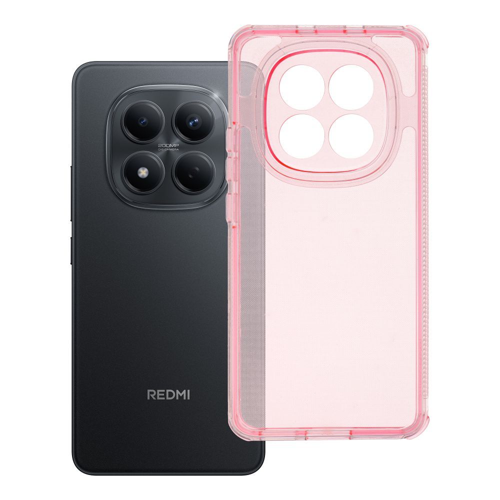 Husa Matrix Transparent pentru Xiaomi Redmi Note 15 4G / 5G Powder Roz