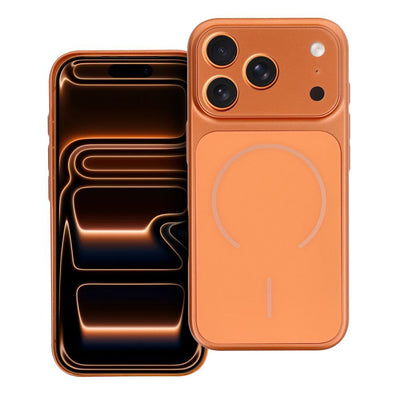Husa Make 17 pentru iPhone 14 PRO Compatible cu Magsafe Portocaliu