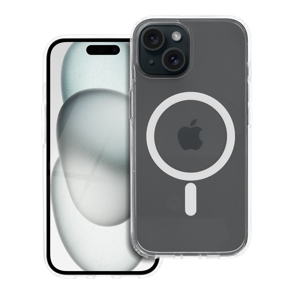 Husa Forcell pentru iPhone 15 F-protect Transparent Hybrid Premium Compatible cu Magsafe Transparent