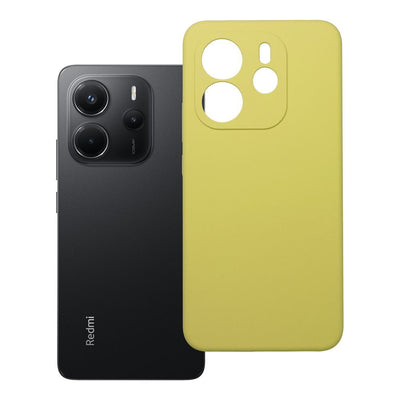 Husa pentru Xiaomi Redmi Note 14 4G (Global - 164,84mm X 78,15mm X 8,16mm) Silicone 2mm (Camera Protection) Galben