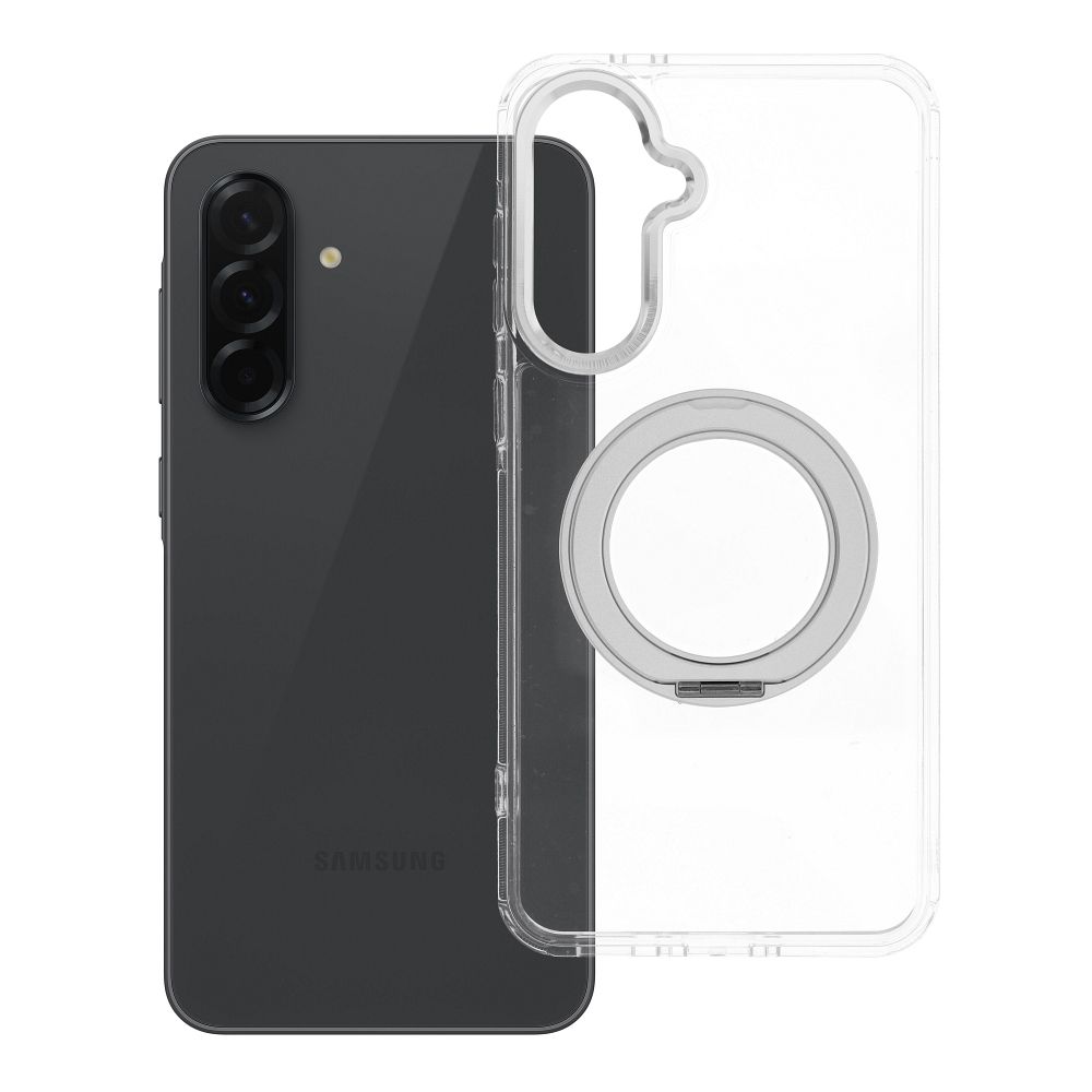 Husa pentru Samsung A36 Frame Circle Stand Compatible cu Magsafe Transparent