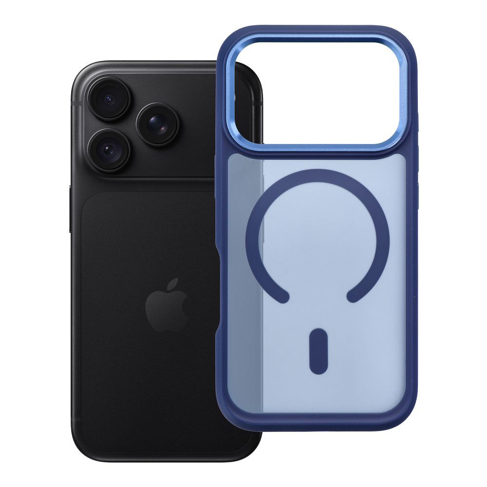 Husa Forcell pentru iPhone 18 Pro / 17 Pro F-protect Smoke Hybrid Premium Compatible cu Magsafe Bleumarin