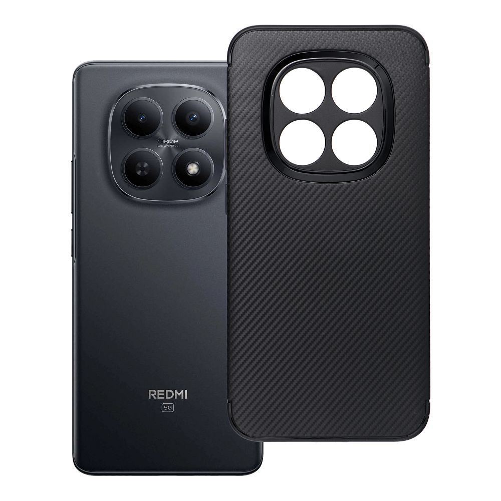 Husa Carbon Premium pentru Xiaomi Redmi Note 15 PRO 5G Negru