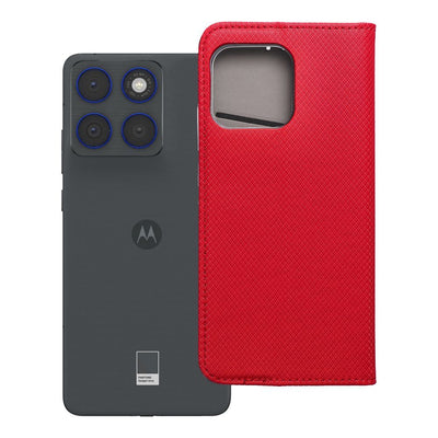 Husa Smart Book pentru Motorola Edge 70 Rosu