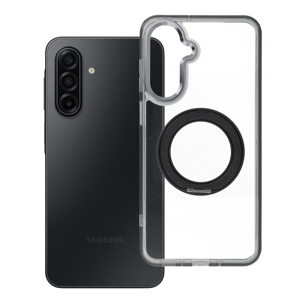 Husa pentru Samsung A17 / A18 Frame Circle Stand Compatible cu Magsafe Negru