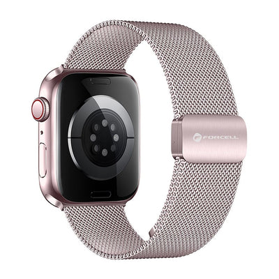Curea Forcell To Apple Watch F-design Fa14 Magnetic Steel 42 / 44 / 45 / 49 Mm Roz