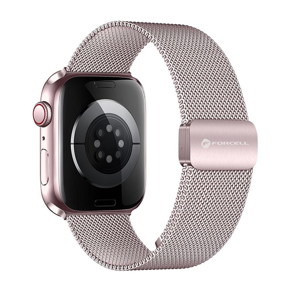 Curea Forcell To Apple Watch F-design Fa14 Magnetic Steel 42 / 44 / 45 / 49 Mm Roz