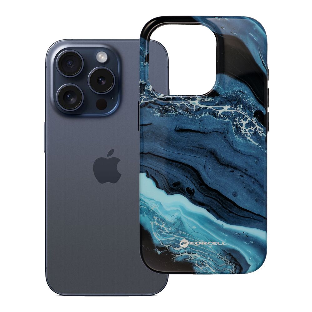Husa Forcell pentru iPhone 15 PRO F-protect Mirage Compatible cu Magsafe Military Drop-test Deep Sea