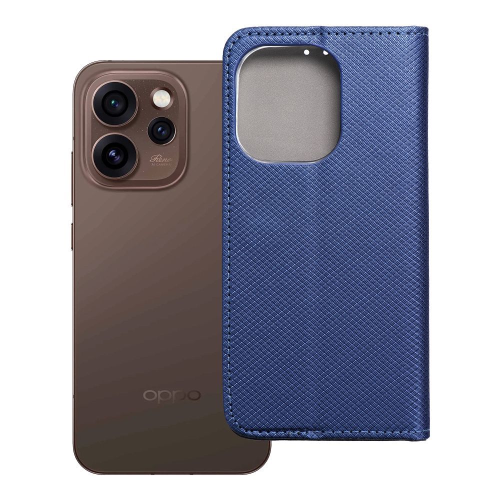 Husa Smart Book pentru Oppo Reno 15 PRO 5G Bleumarin