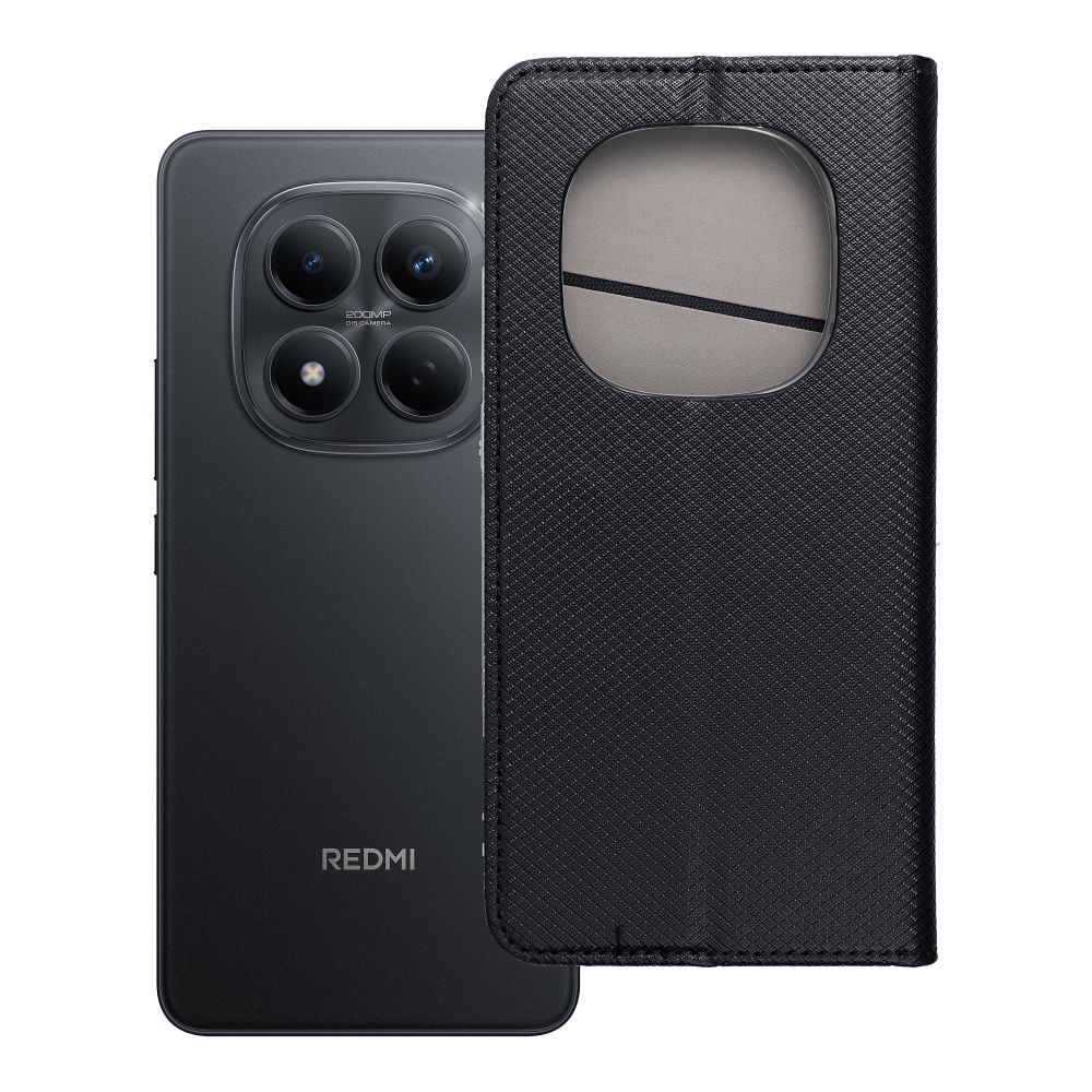 Husa Smart Book pentru Xiaomi Redmi Note 15 PRO 5G Negru