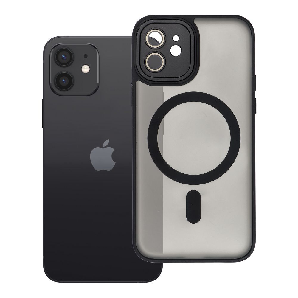 Husa Variete Mag pentru iPhone 12 Compatible cu Magsafe Negru