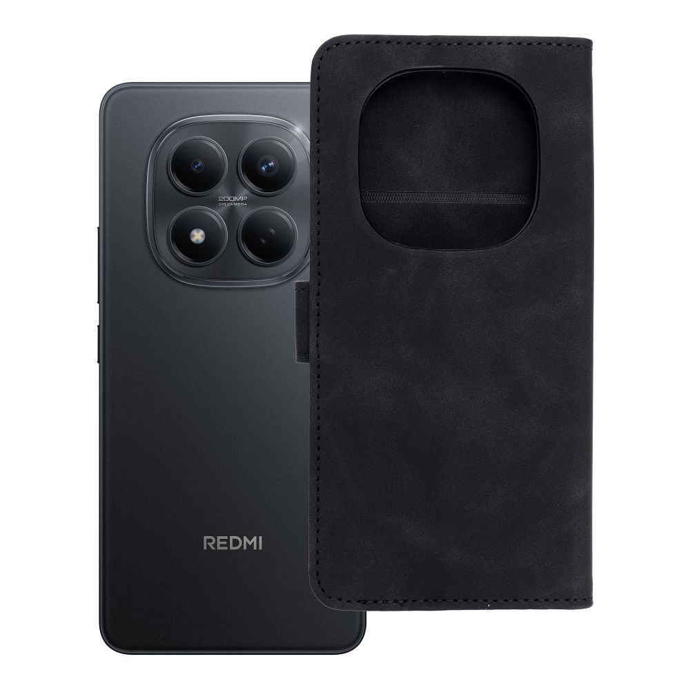 Husa Tender Book Flip pentru Xiaomi Redmi Note 15 PRO 4G Negru