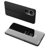 Husa Transparent View pentru Honor X7 / Honor Play 30 Plus Flip Cover Negru