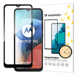 Folie Wozinsky sticla Full Glue Super Tough protectie Full Coveraged cu Frame Husa Friendly pentru Motorola Moto E7 Negr