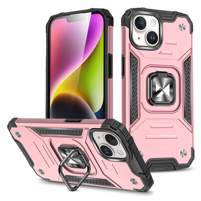 Husa Armored cu A Finger Suport pentru iPhone 15 Plus Wozinsky Ring Armor - Auriu