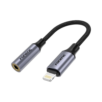 Adaptor Foneng Bm30 Lightning - Jack 3.5MM 0.14M Negru