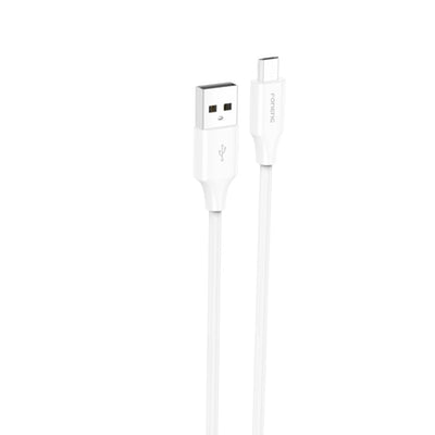 Cablu Foneng X63 Micro USB 2.1A 1M Alb