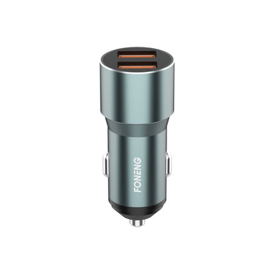 Incarcator auto Foneng C19 36W 2xUSB Qc3.0 Argintiu