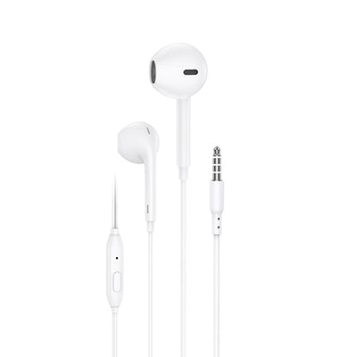 Casti Foneng Wired Ep100 Jack 3.5MM cu Microphone 1.2M Alb