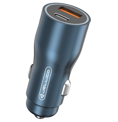 Incarcator auto Jellico Hx12 PD 30W 1xUSB-C + 1xUSB Qc3.0 Negru