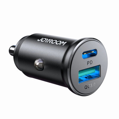 Incarcator auto Joyroom 30W Usb-a Usb-c Mini - Negru
