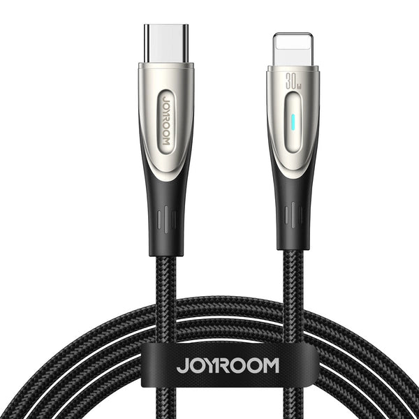 Cablu Joyroom Star-Series deschis Usb-c / Lightning 30W 1.2m - Negru
