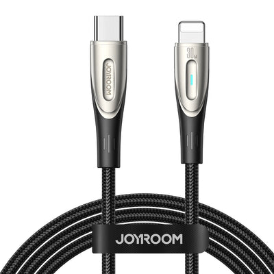 Cablu Joyroom Star-Series deschis Usb-c / Lightning 30W 1.2m - Negru