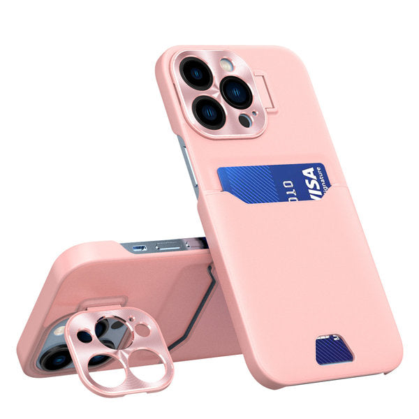 Husa Leather Stand pentru Samsung Galaxy S23+ Card Wallet Cover cu Stand Roz