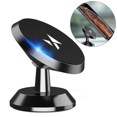 Suport auto Wozinsky Magnetic Car Dashboard 360 Self-adhesive Negru