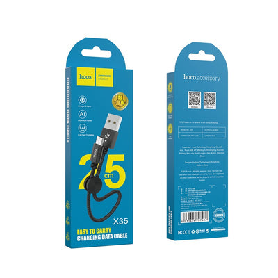 Cablu Hoco X35 Micro USB 3.1A 0.25M Negru