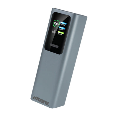 Acumulator extern Moonx Mp07 PD 165W 2xUSB-C + 1xUSB Qc3.0 22.5W 30000mAh Argintiu