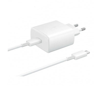 Cablu Original Incarcator priza Samsung 45W + Usb-c - Usb-c Ep-ta845 Gp-ptu020sofwq Alb (Bulk EU)