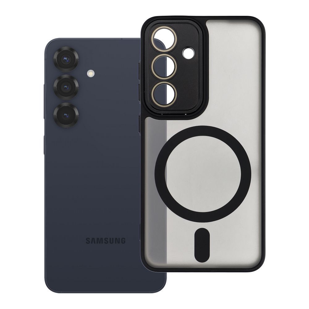 Husa Variete Mag pentru Samsung S25 Compatible cu Magsafe Negru