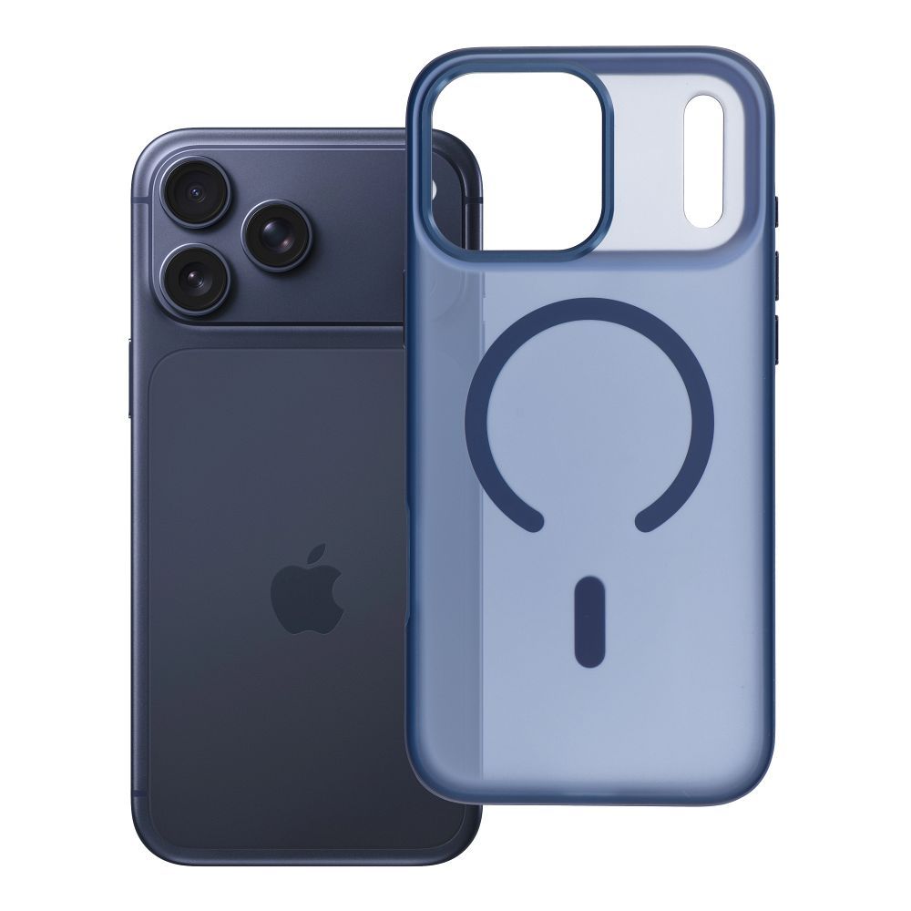 Husa Flexline Mag pentru iPhone 18 Pro Max / 17 Pro Max Compatible cu Magsafe Bleumarin