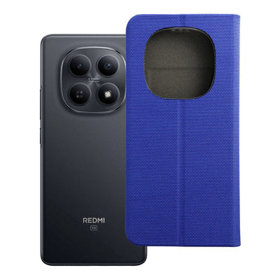 Husa Sensitive Book Flip pentru Xiaomi Redmi Note 15 5G Albastru