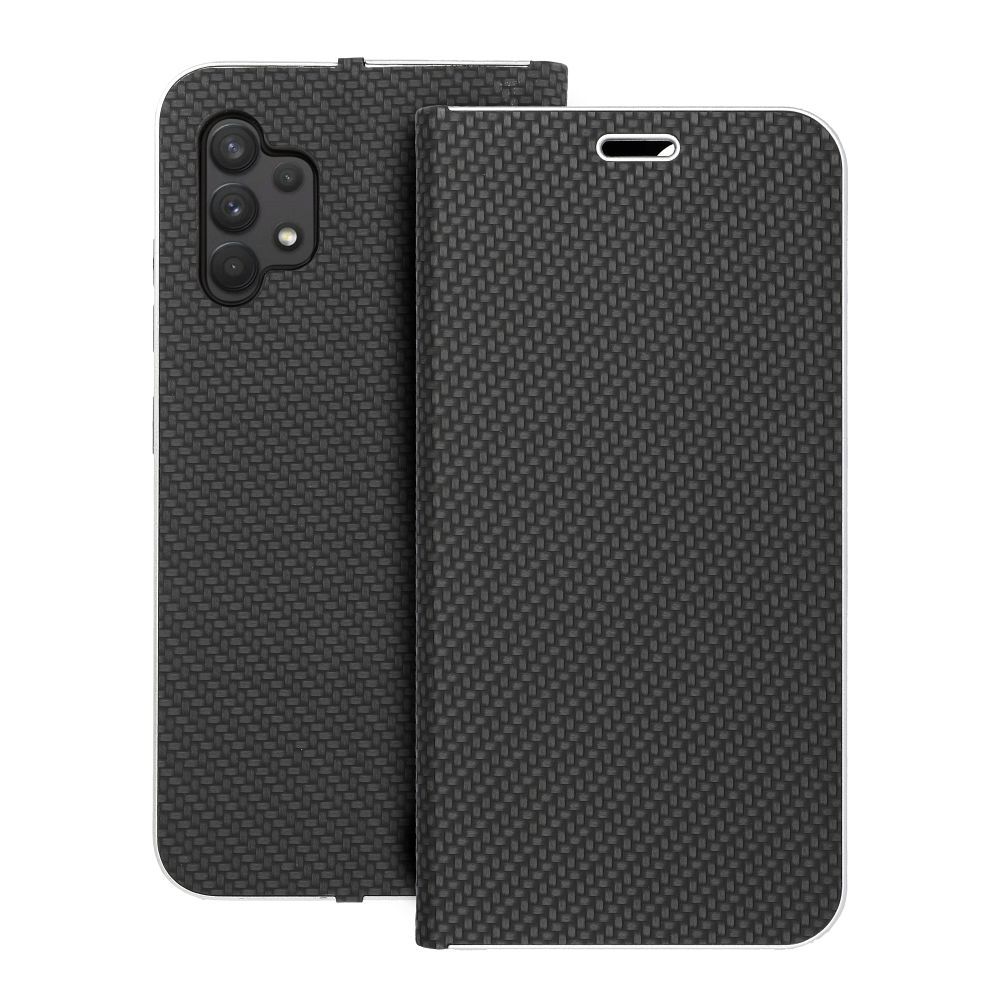 Husa Luna Book Carbon Flip pentru Samsung A32 LTE ( 4G ) Negru
