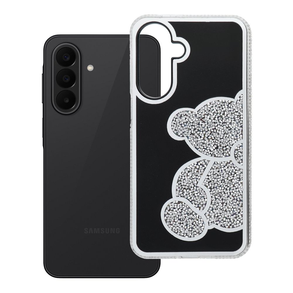Husa Teddy Bear pentru Samsung A27 5G Argintiu