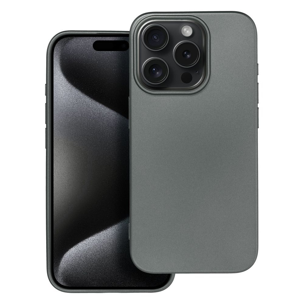 Husa Metallic pentru iPhone 15 PRO Gri
