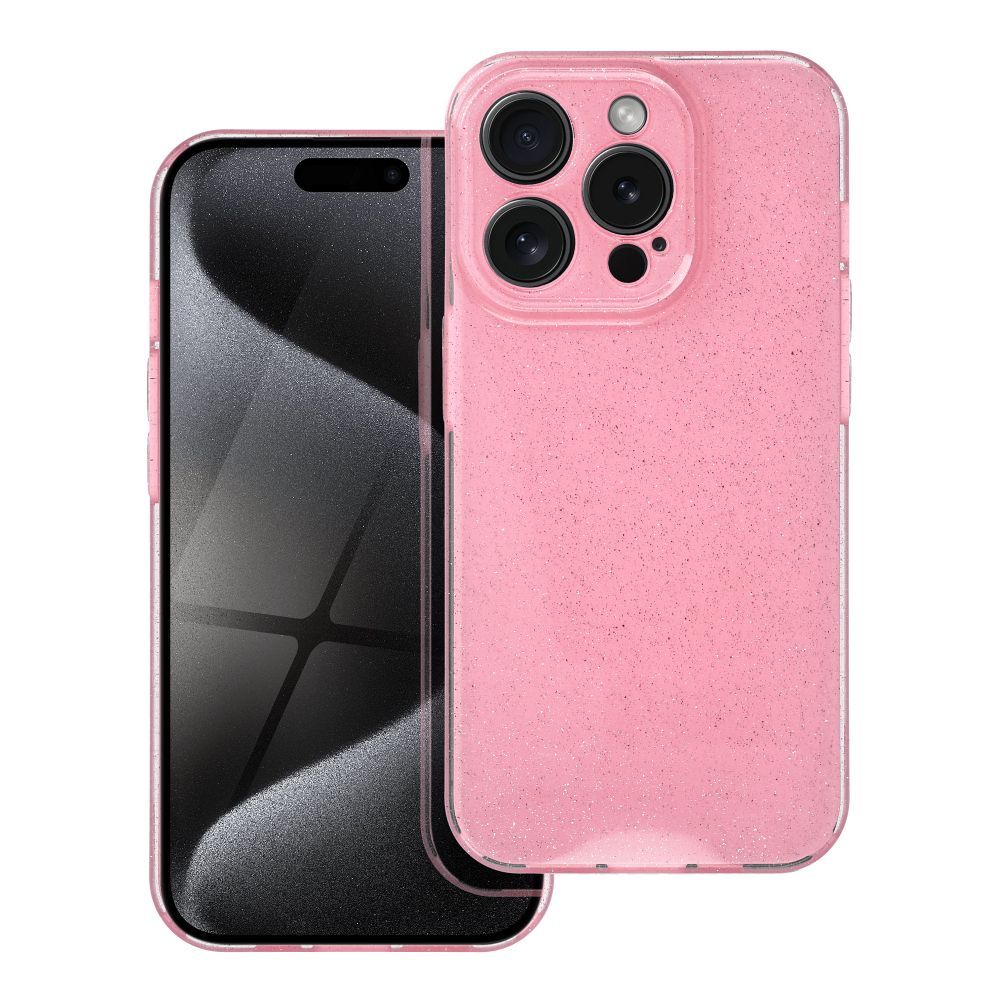 Husa Transparent 2 Mm Blink pentru iPhone 15 PRO Roz