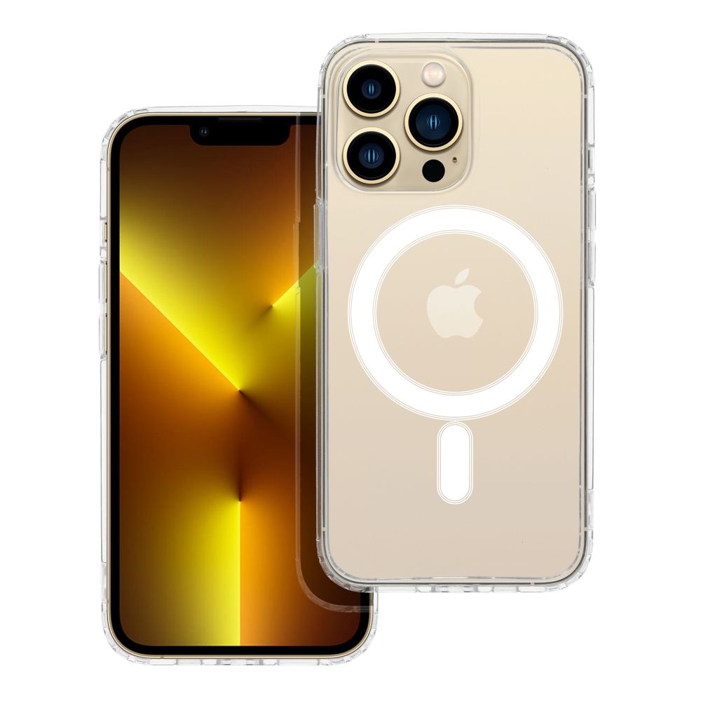 Husa Transparent Mag (STR) pentru iPhone 13 PRO Compatible cu Magsafe Transparent