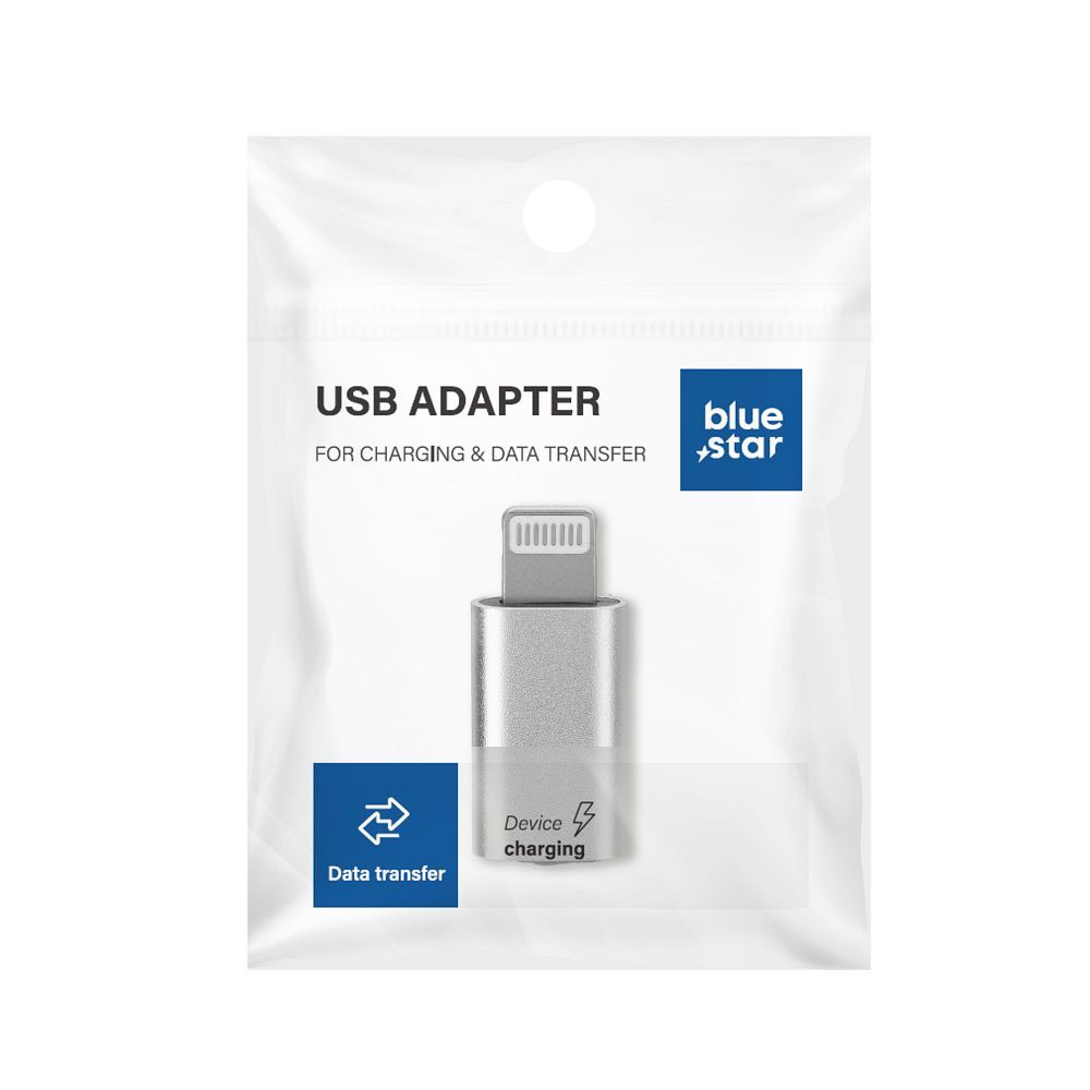 Adaptor Albastru Star Type C To Lightning - Alb