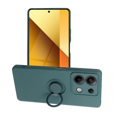 Husa Silicone Ring pentru Xiaomi Redmi Note 13 5G Verde