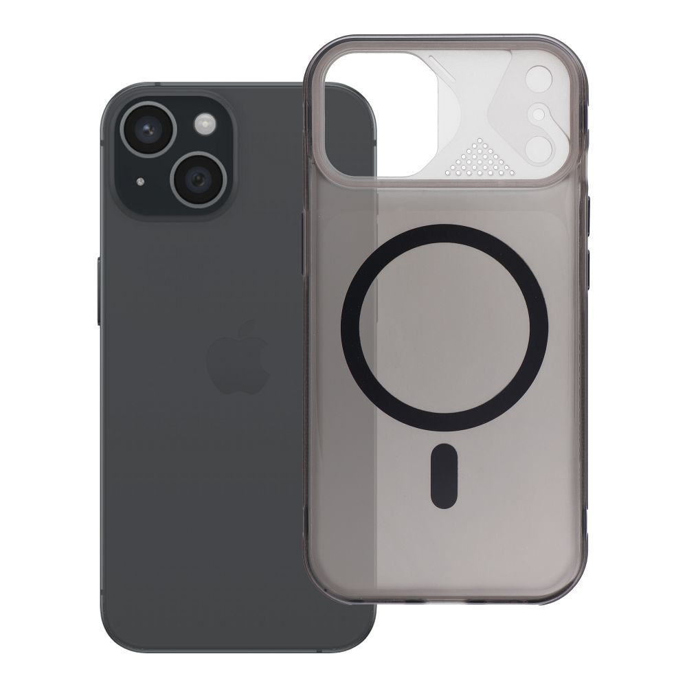 Husa Aurora pentru iPhone 15 Compatible cu Magsafe Negru
