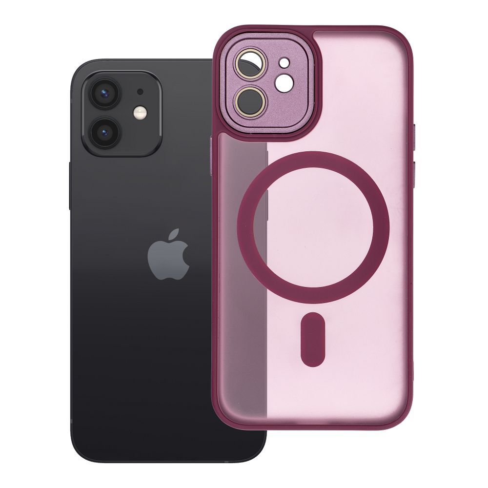 Husa Variete Mag pentru iPhone 12 Compatible cu Magsafe Mov