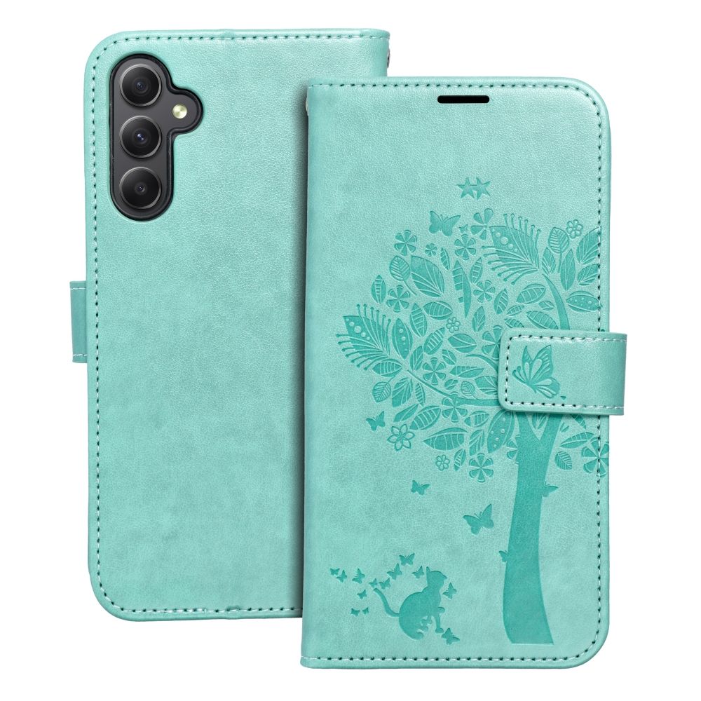 Husa Mezzo Book Flip pentru Samsung A34 5G Tree Verde