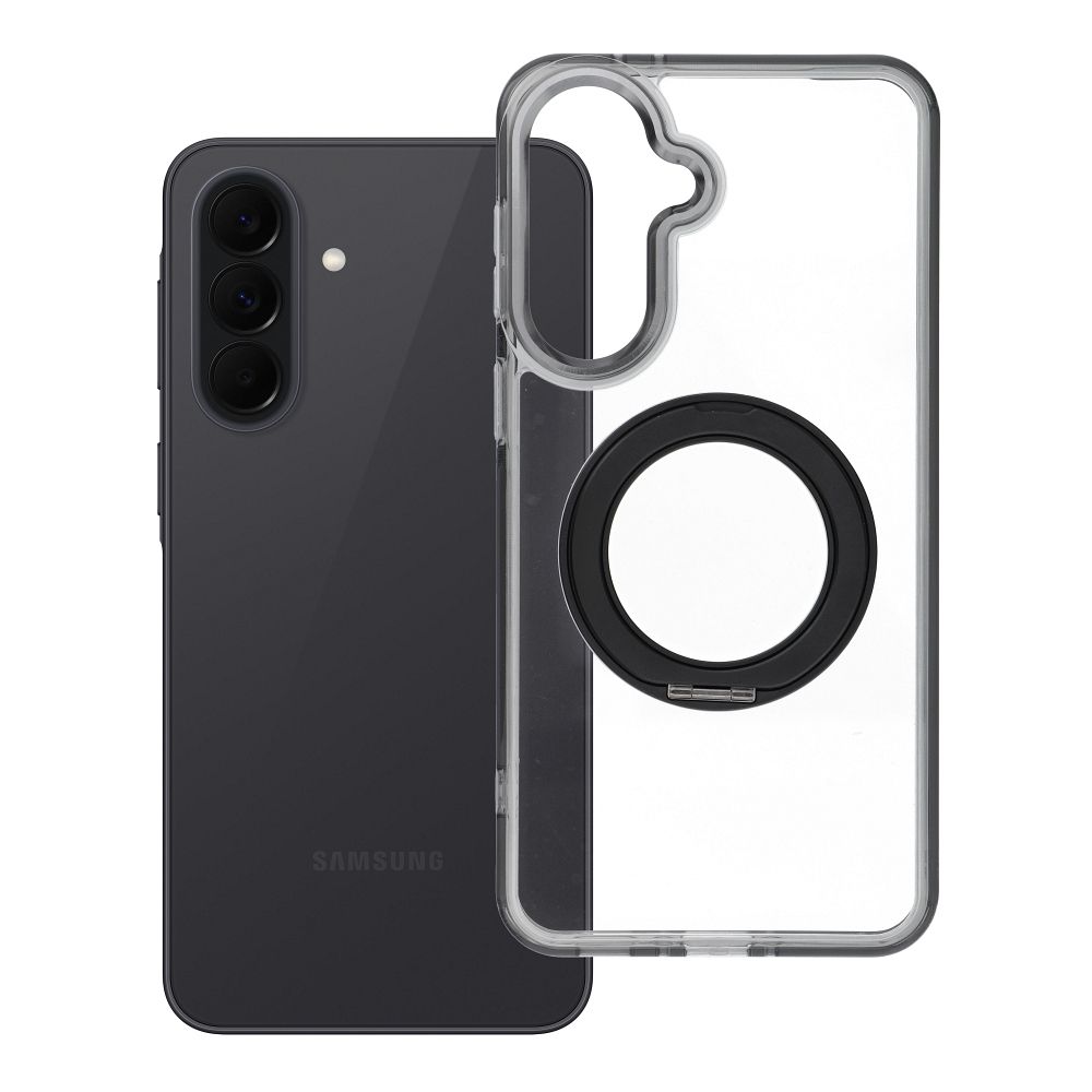 Husa pentru Samsung A37 Frame Circle Stand Compatible cu Magsafe Negru