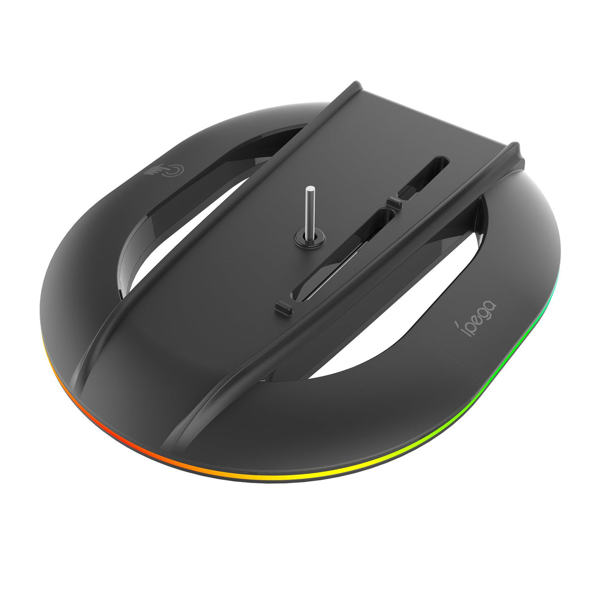 Suport auto Ipega P5s035sah Vertical Stand (2xUSB-A) cu RGB pentru PS5 Slim/PS5 Pro Negru (Damage Package)