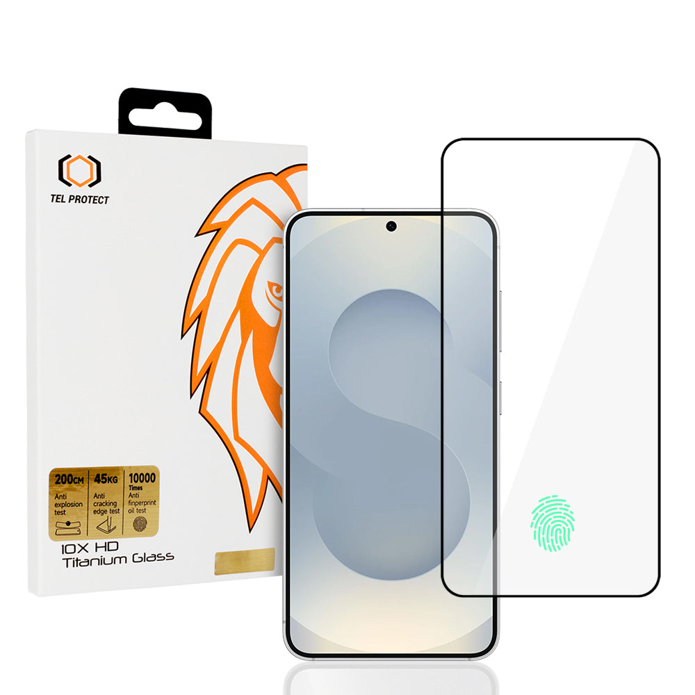 Folie sticla Tel Protect 10X HD Titanium pentru Samsung Galaxy S25/S24 (cu Fingerprint Unlock)