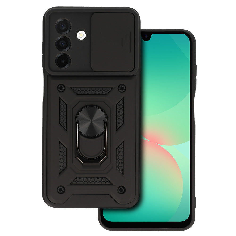 Husa Slide Camera Armor pentru Samsung Galaxy A26 5G Negru